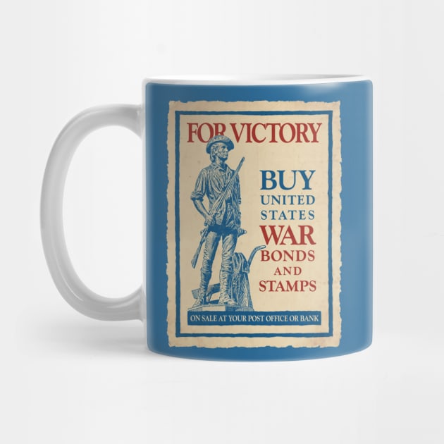 WWII Vintage Style Buy US War Bonds for Victory by MatchbookGraphics